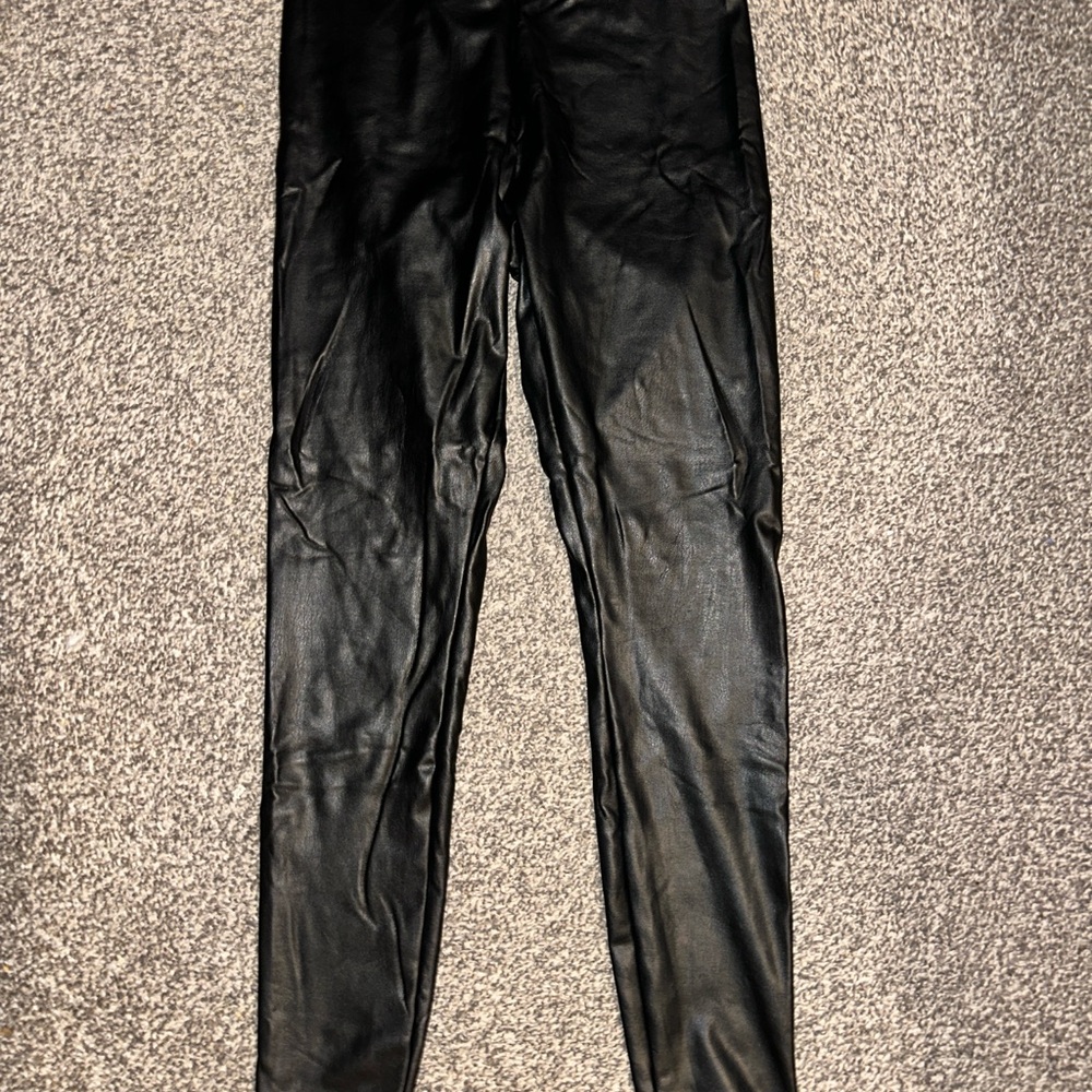 Express Black Faux Leather Pants